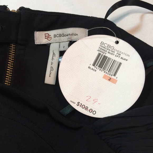 BCBG | little black bustier top - Picture 5 of 6